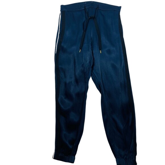 - Part Two satin  (Kerris) Jogger Pants in dark navy size 36 Satin Pants - Picture 13 of 14
